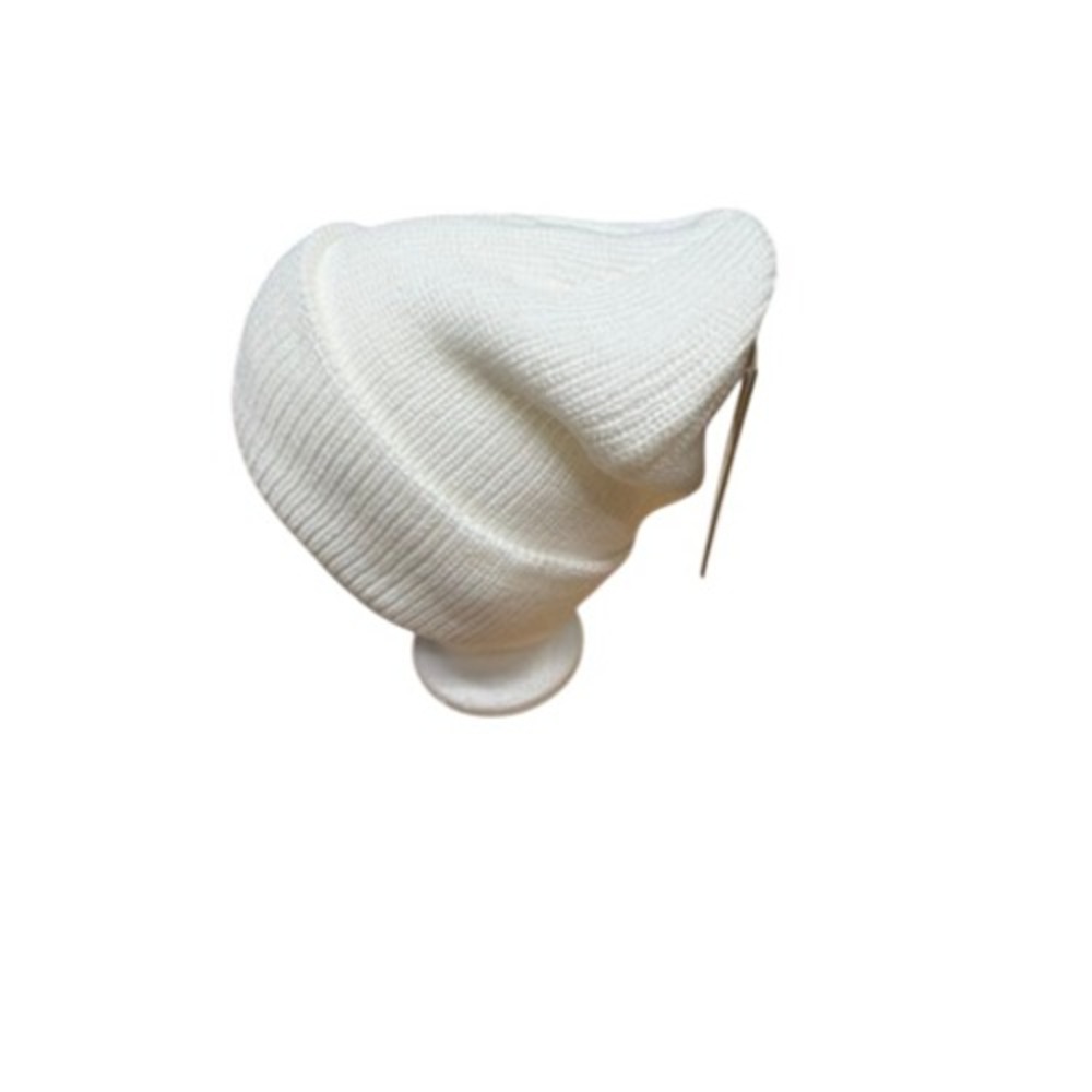 NwT! "Stussy" Basic Cuff Beanie White Black Embroidered Stock Logo Hat 1321019 - Picture 2 of 7